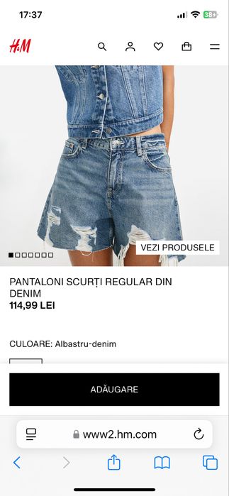 Blugi talie inalta - H&M - Noi