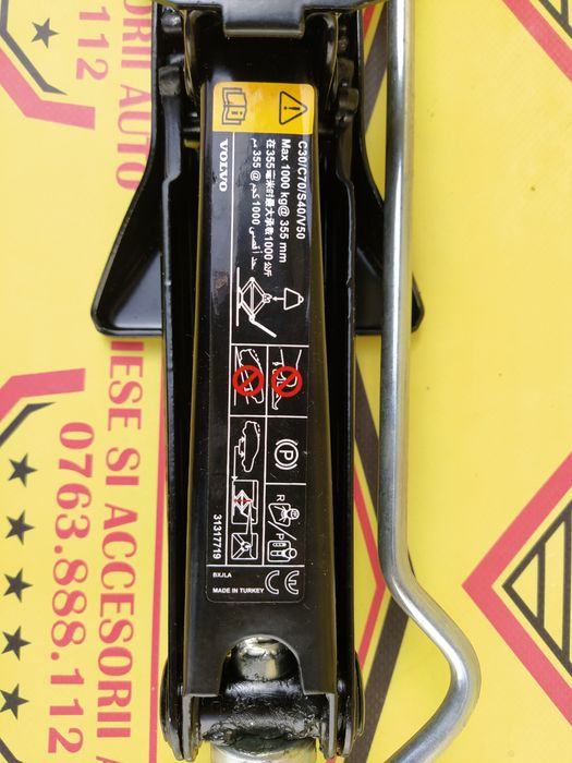 Cric auto cu cheie prezoane original Volvo S80 V 70 S60