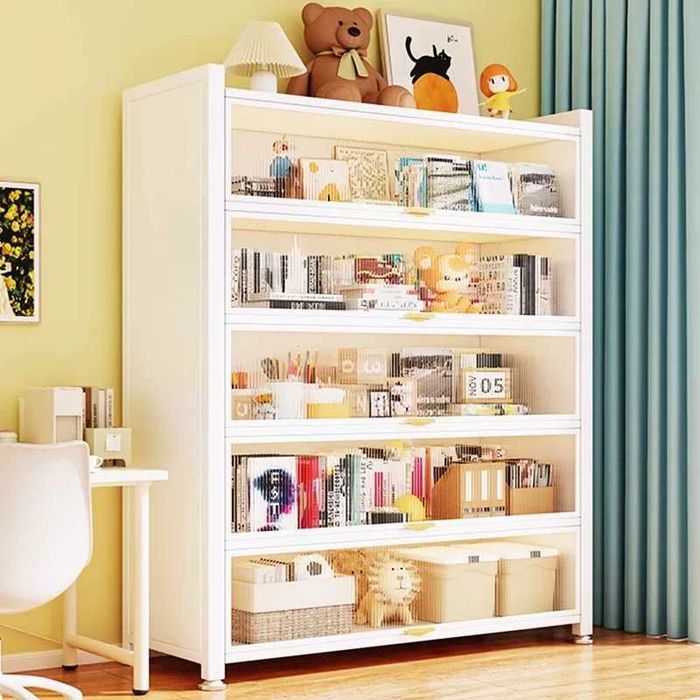 Многоуровневый книжный шкаф из металла \Шкаф для хранения книг и бумаг