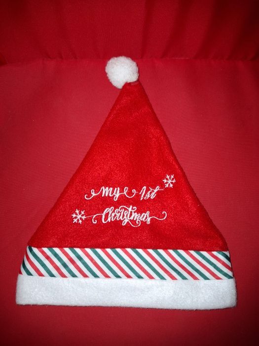 Set bavetă+căciuliță My 1st Christmas