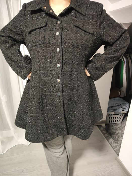 Paltonaș dama superb, cu sclipici, XXL