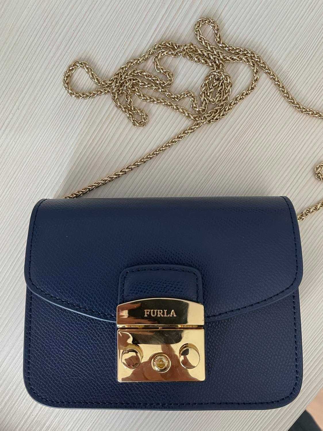 Furla Metropolis mini Естествена кожа нови 8 цвята