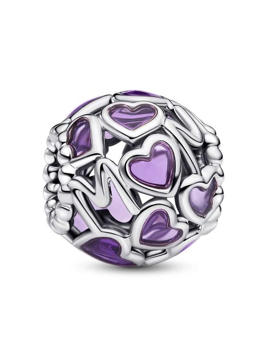 Pandora Talisman inimioare cu structură dantelată Mama, pret excelent!