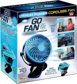 Мощен портативен мини вентилатор Go Fan безжичен с щипка