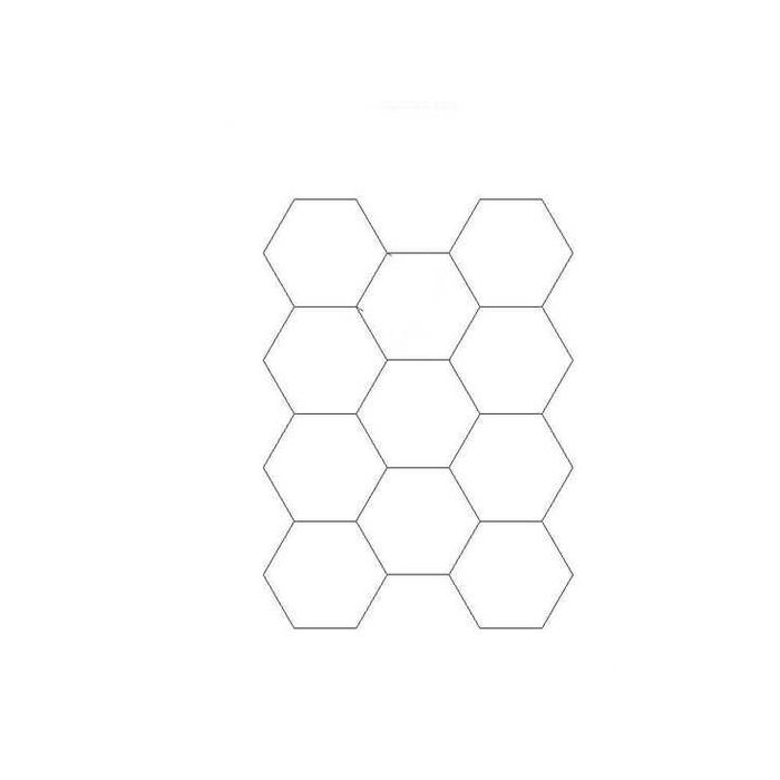 11 hexagoane  325 x 225 cm  tavan Led- optional suspendat sau cu app