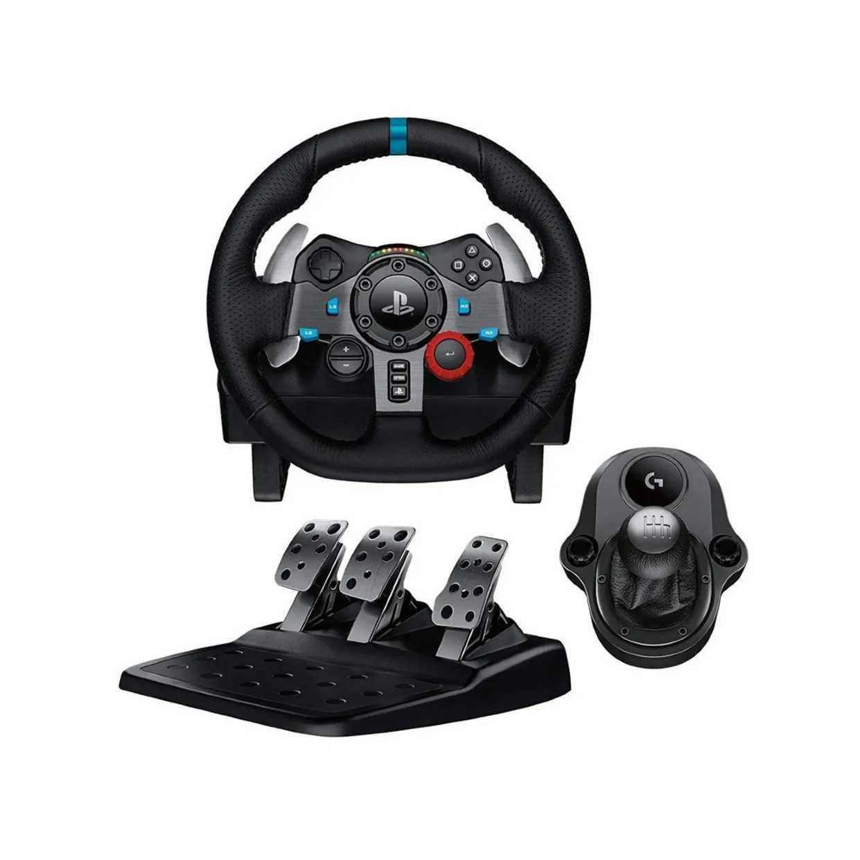 Logitech G29 със скоростен лост