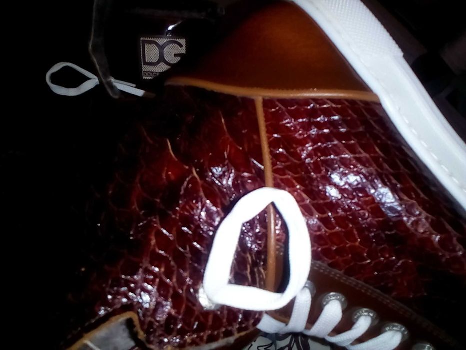 ghete adidasi D&G dolce piele șarpe lac îmblanite blana naturala 41 42