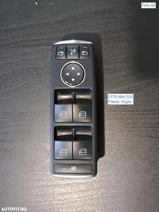 Panou butoane buton comanda comenzi Geamuri electrice fata spate Oglinzi electrice cu rabatare Original Mercedes C-class W204 facelift 2008-2015 E-class W212 C207 2010-2016 GLK X204 2010-2015
