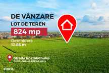 Teren intravilan 824 mp, zona Grand Arena Mall, Strada Postalionului