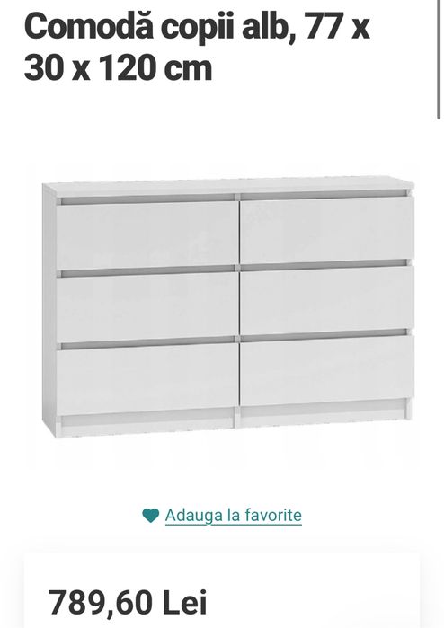 Comoda cu 6 sertare