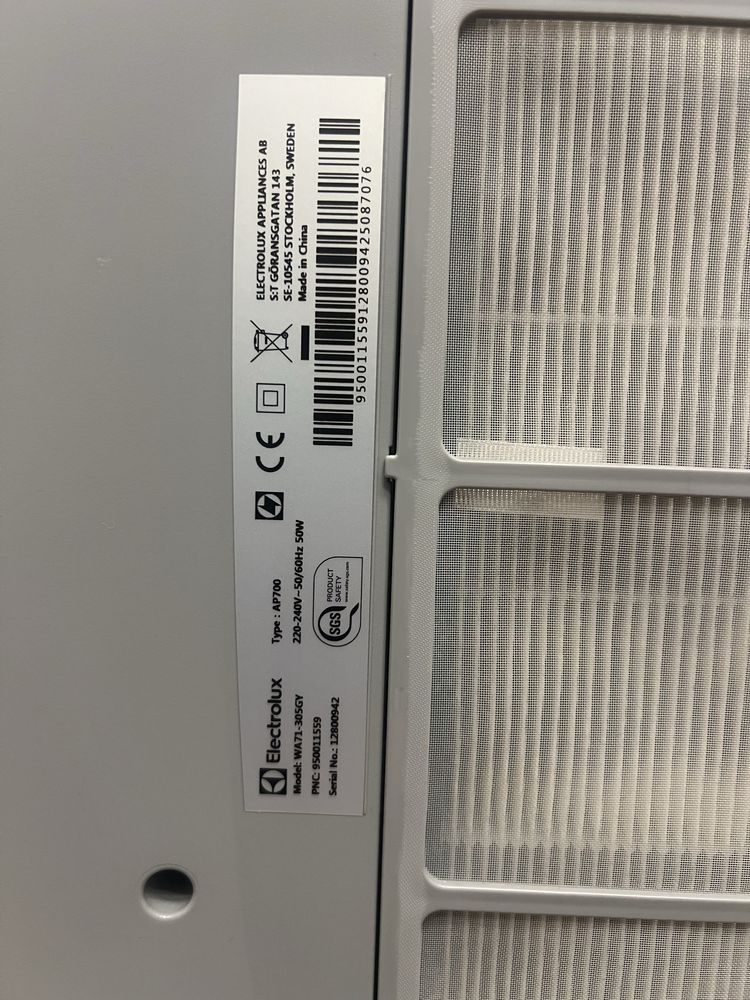 Ofeeta pirificator aer ELECTROLUX