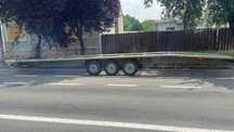 Remorca auto dubla pentru doua mașini