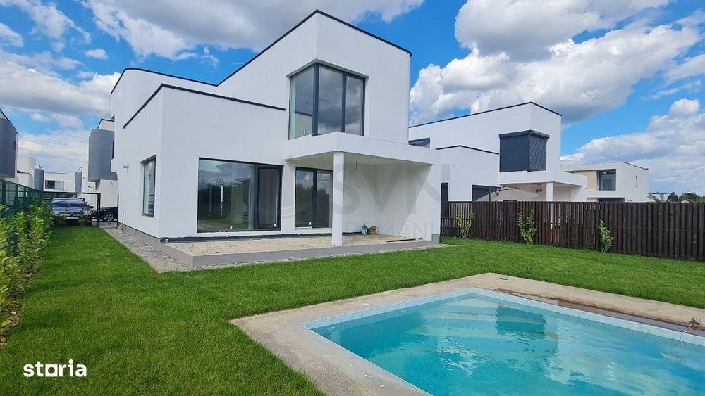 Vila cu piscina 800 mp teren langa padure in Corbeanca