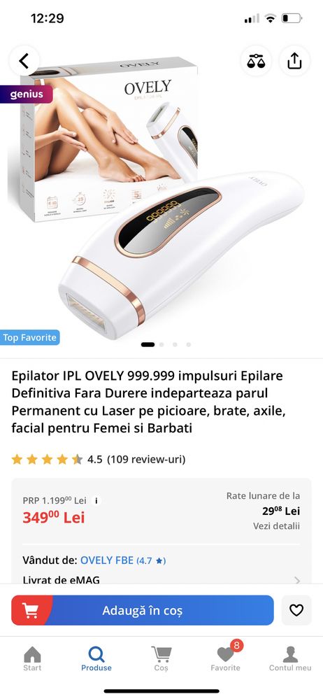 Epilator Ipl epilator- Ovely