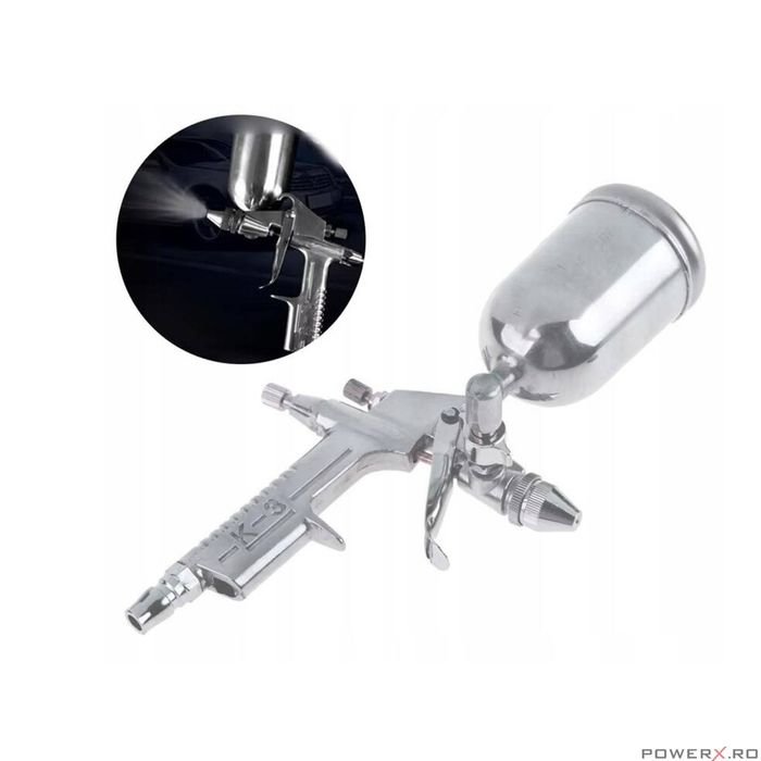Pistol de vopsit pentru finisare si retus, 0.5 mm, 200 ml, Verke