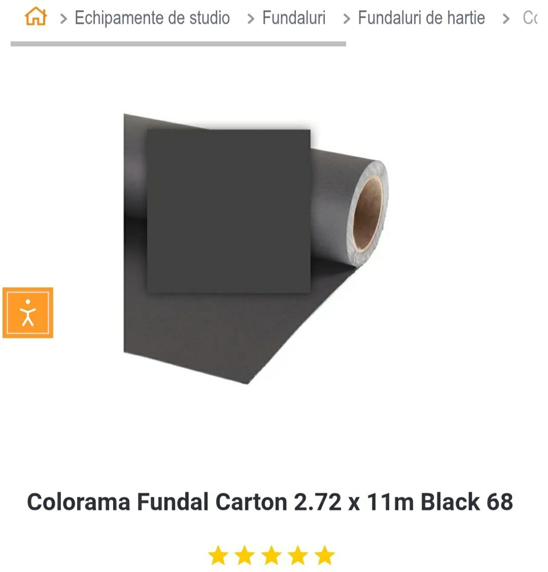 Fundal foto negru Colorama