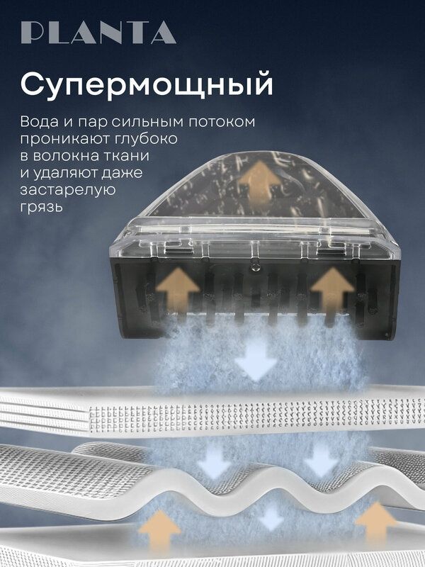 Моющий пылесос PLANTA PL-SC303 для мебели и ковров с функцией пара