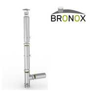 Kit coș de fum Bronox din inox, înălțime 5 m, diametru 120 mm, suspend