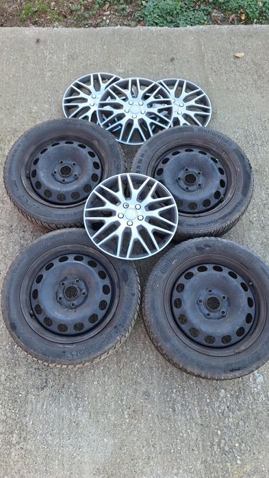 Jante de tabla R16  5x112 +cauciucuri de iarnă