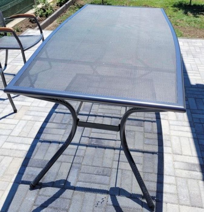 Masa de aluminiu și oțel Larvik 100x200 cm