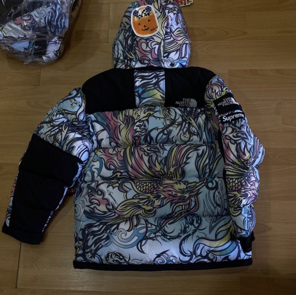 TNF x Supreme 700 Fill Down Parka — Multicolor dragon