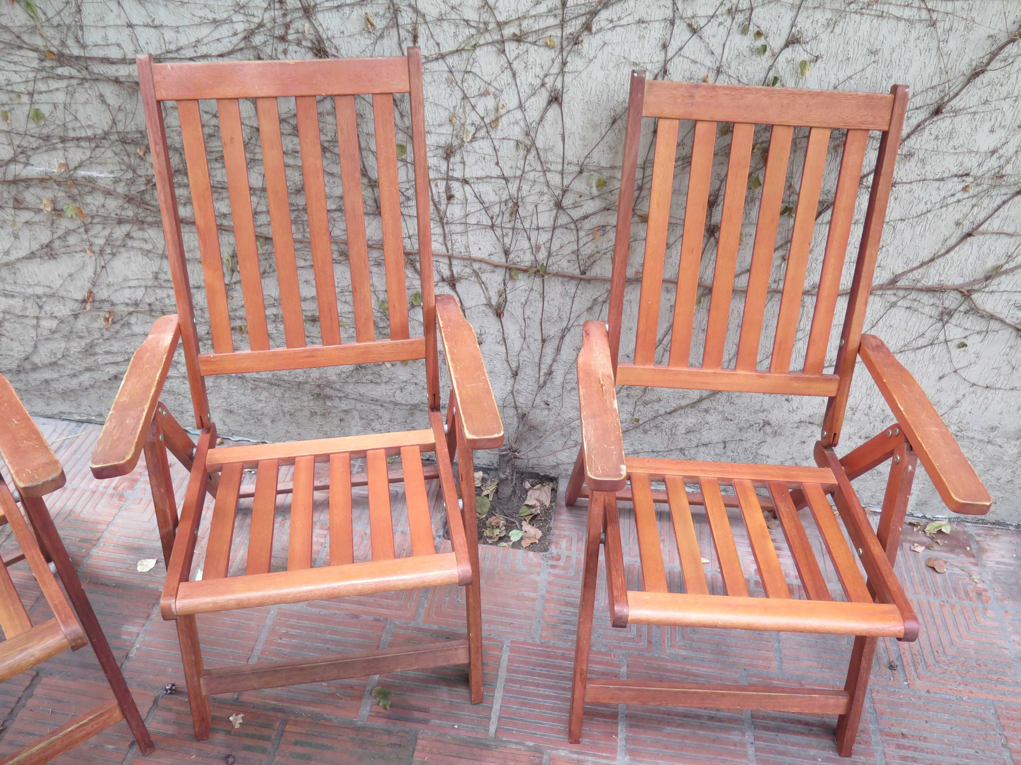 Скандинавски  стол , 4бр.  ,тиково дърво,градински мебели