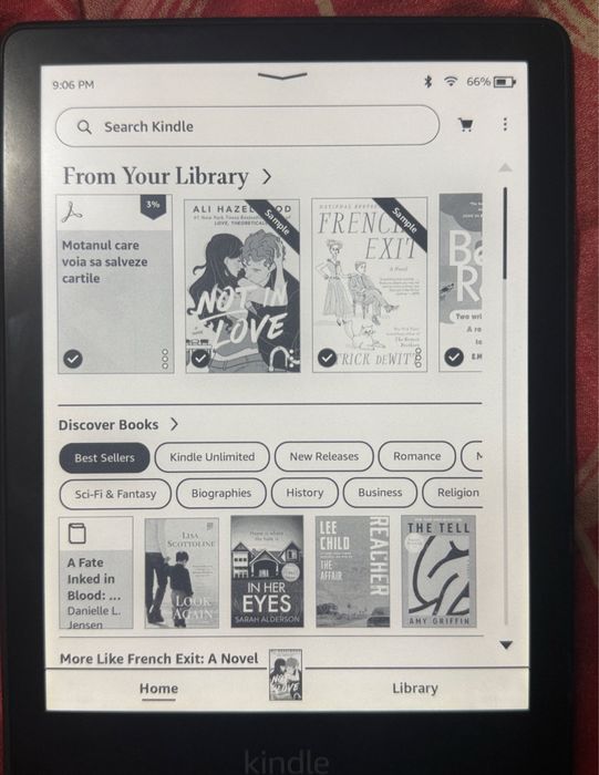 eBook Reader Amazon Kindle Paperwhite 2021, 16GB + husa, ca nou