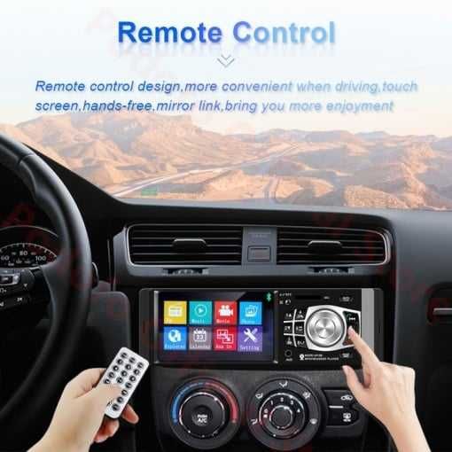 MP5 Auto 1DIN suport MirorLink oglindire GPS, Navigatie, Waze, YouTube