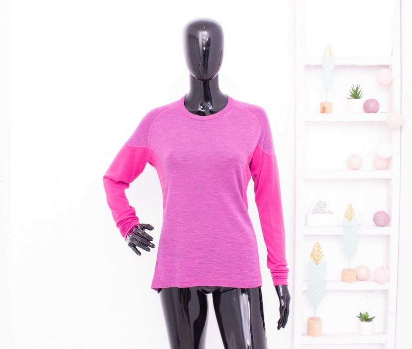 Devold дамска мерино блуза дълъг ръкав термо лилаво розова вълна L