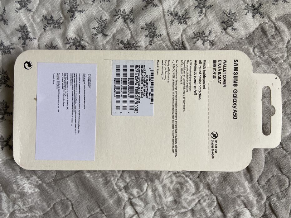 Husa originala Samsung A50 wallet NOUA