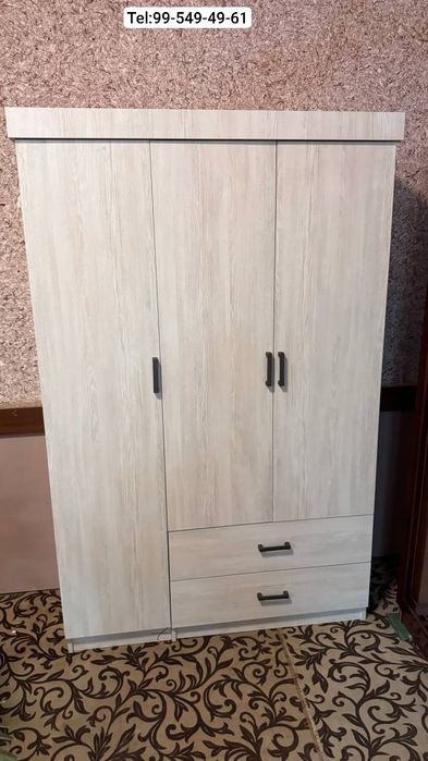 3 eshik shkaf sifatiga 3 yil garantiya