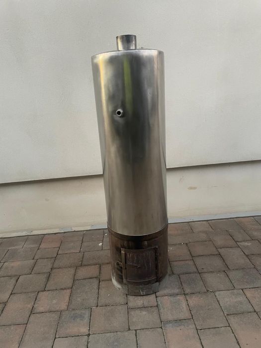 Boiler din inox pe lemne