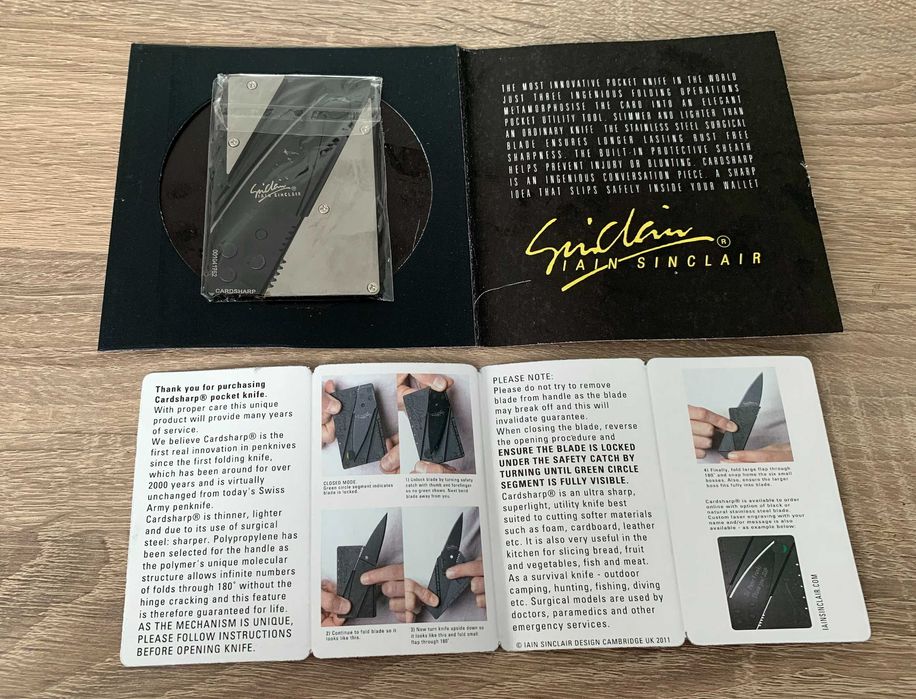 Cutit briceag, card de buzunar NiceGift - colectie - cadou