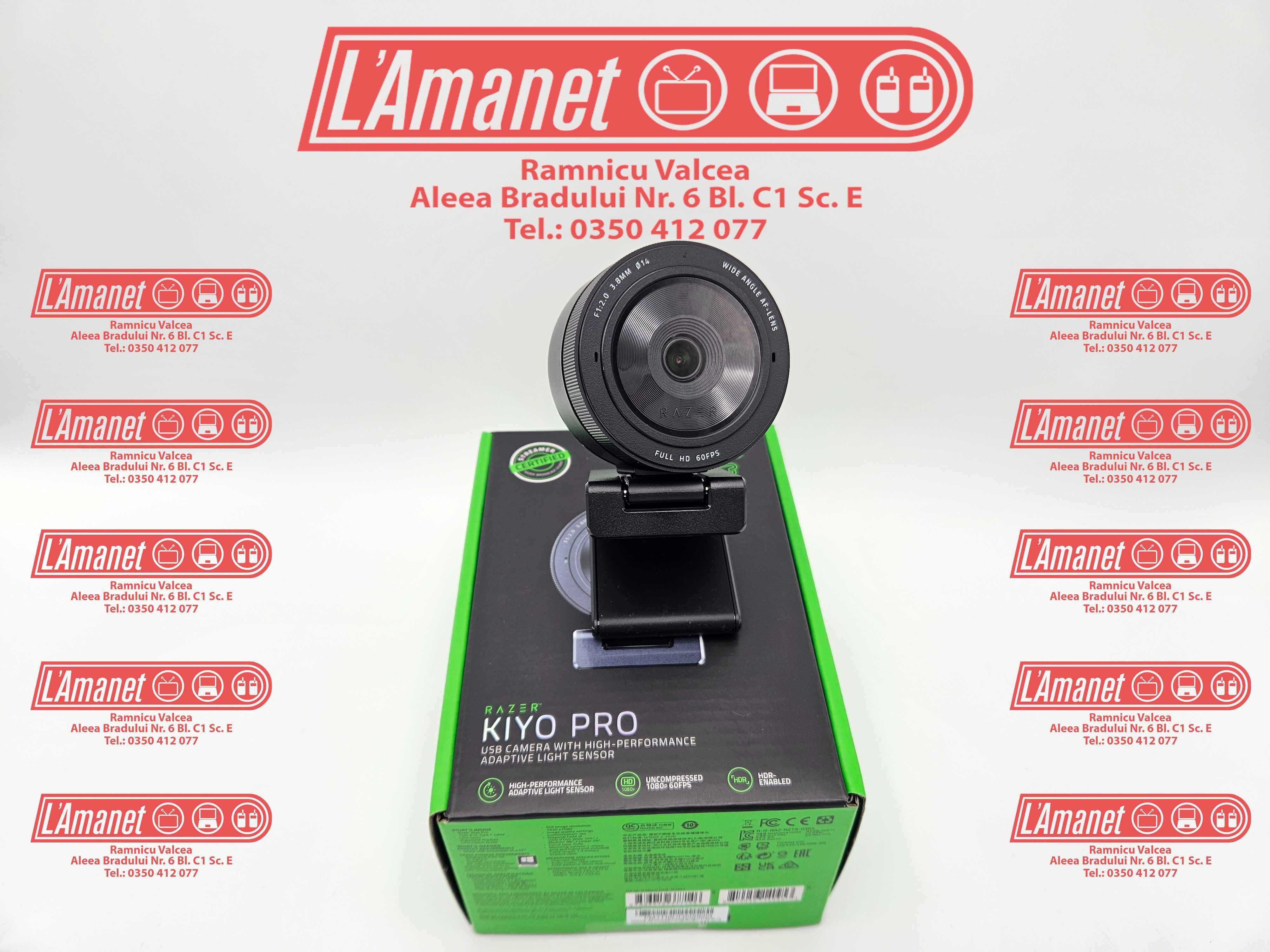 Webcam FHD Razer Kiyo Pro Black 1080p HDR Nou FulBox Garantie