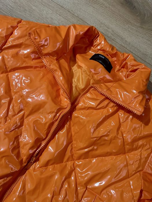 Дамско яке в оранжев цвят