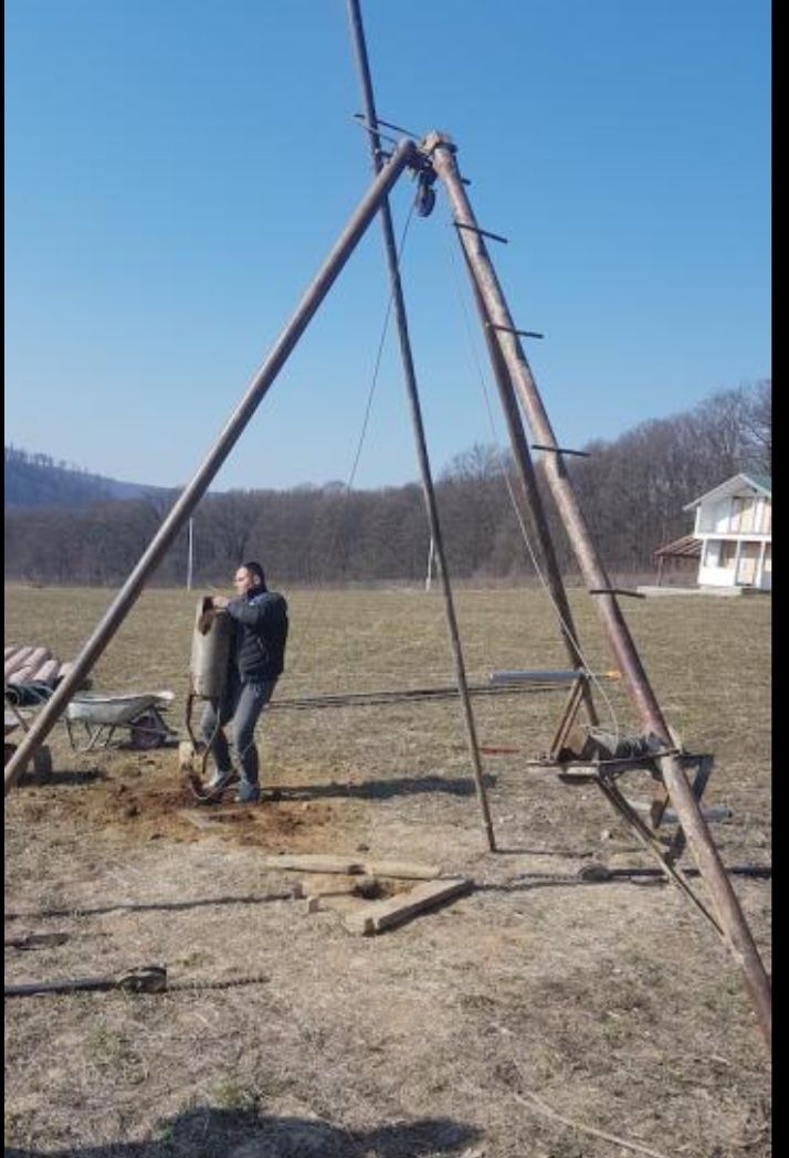 Adâncirii curățări puturi și fântâni