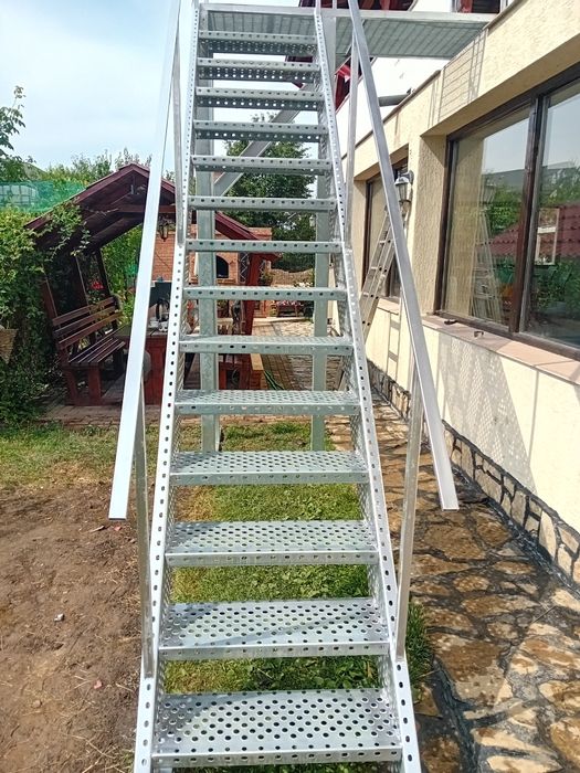Scara metalica zincata 4mm facem și montaj