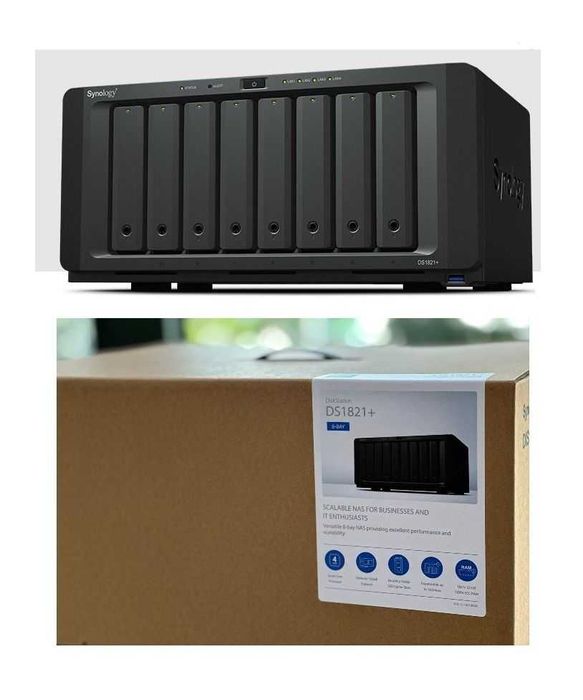NAS Synology DS1821+. Nou. Sigilat. Factura. Garantie.