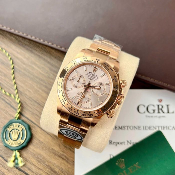rolex daytona розово злато / злато 4130
