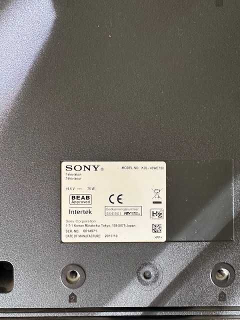 Smart TV Sony 43" WiFi, LED