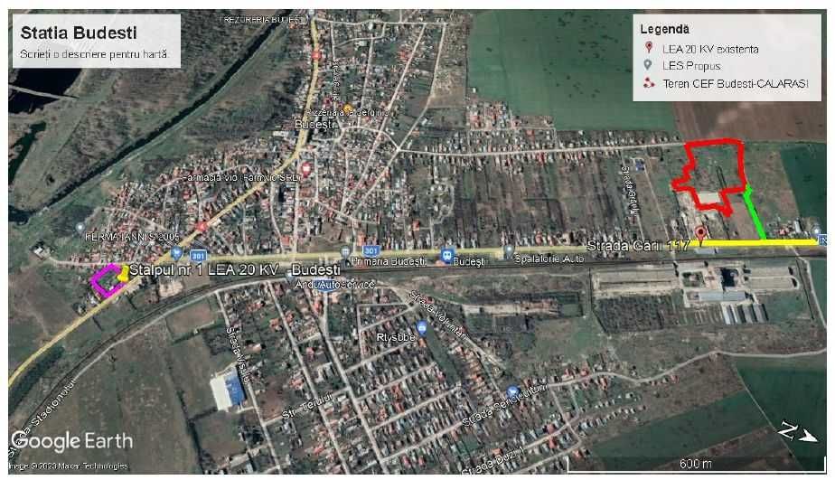 De Vanzare Teren INTRAVILAN 3.2Ha - Budesti, Calarasi