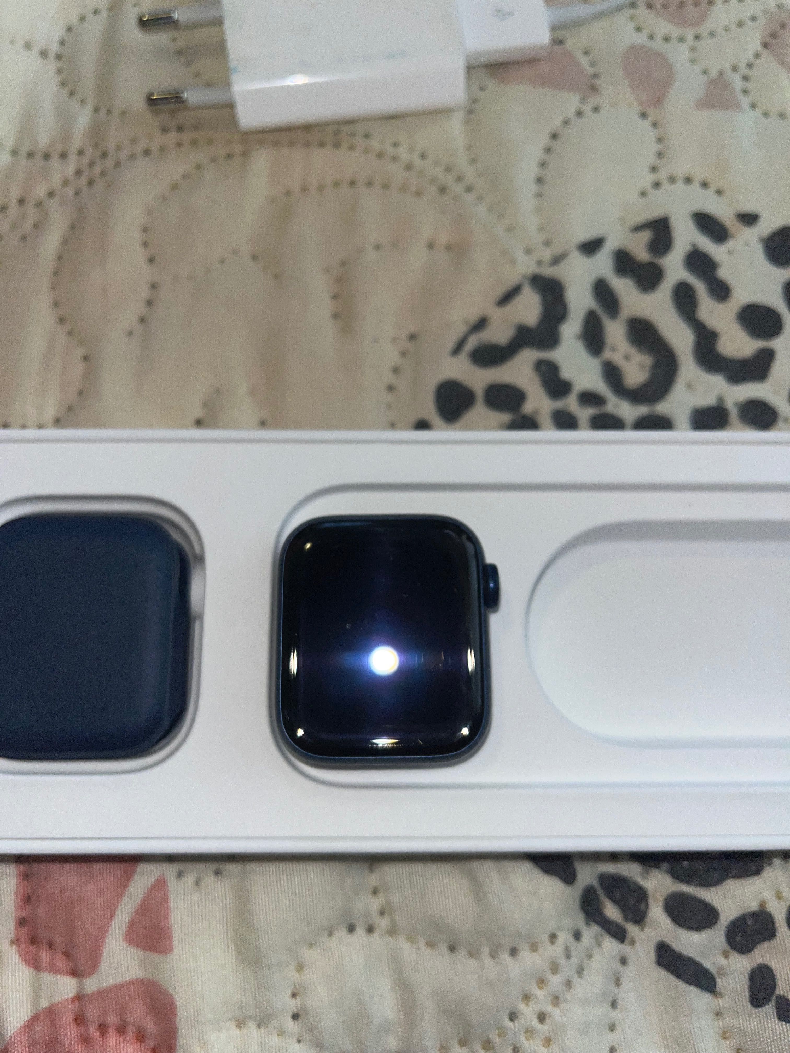 Apple Wacht Series 6 40mm Blue Alu Deep Navy Sp Band GPS