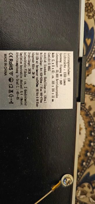 lampa crestere plante 38cm 225 led