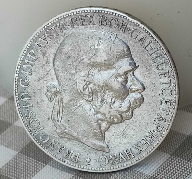 Австрия Голяма Сребърна Монета 5 Крони 1900 година/ Франц Йосиф I