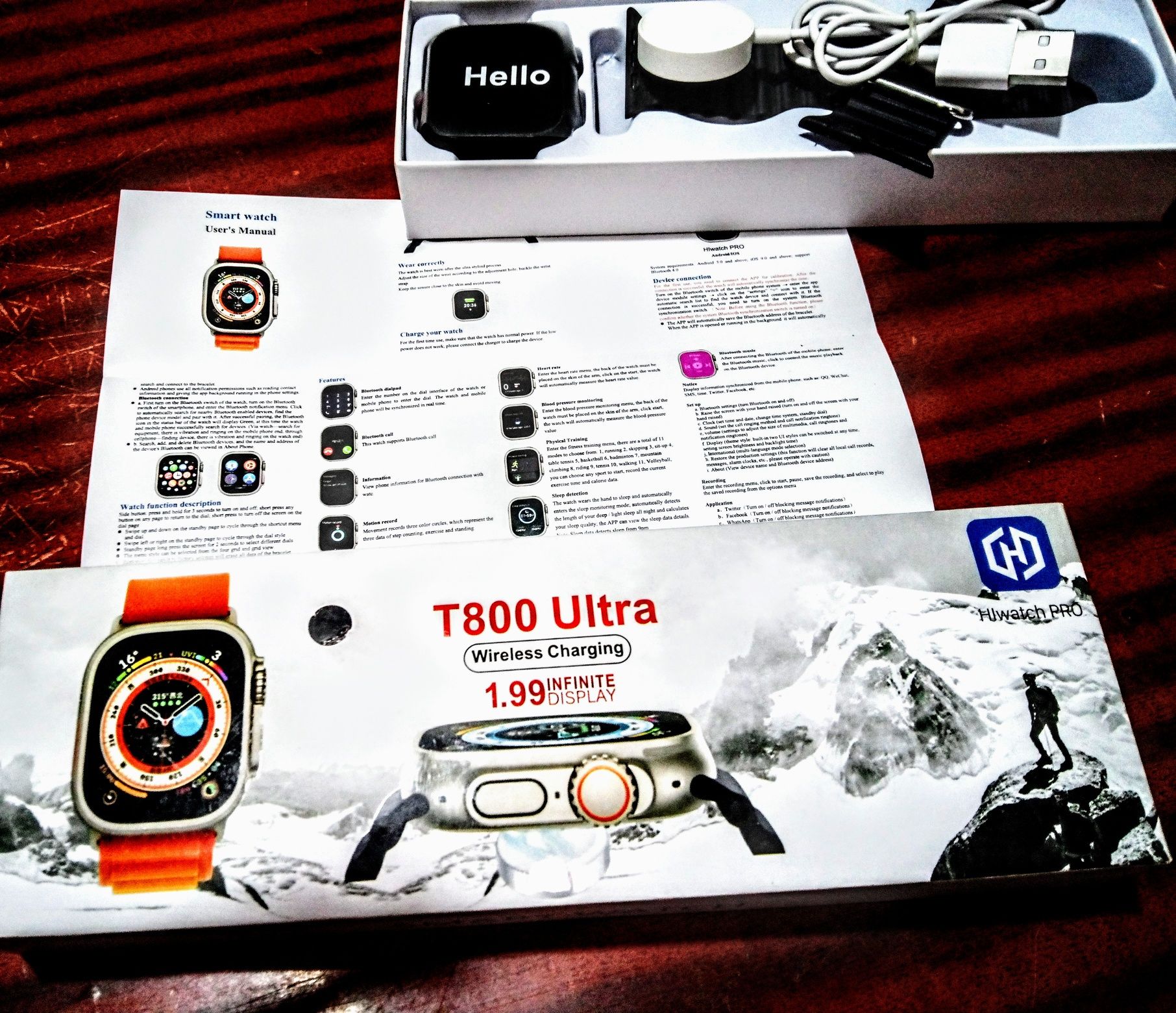 Smartwatch T800 ultra