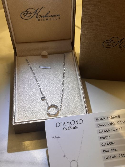 Обеци и колие с диаманти Kirkorian Diamonds