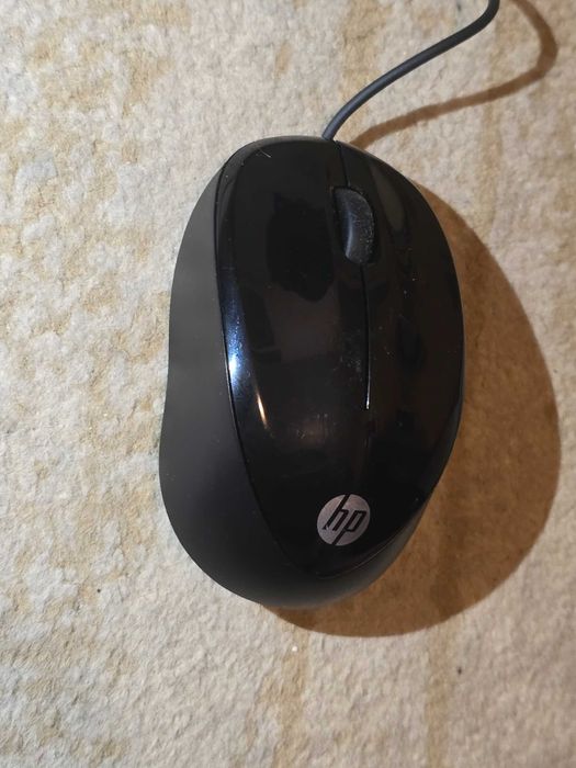Mouse cu fir HP 1000, USB, ambidextru, 1200 DPI, 3 butoane