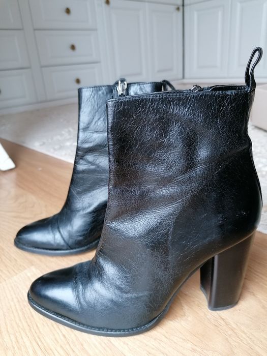 Botine Zara 38 piele naturala