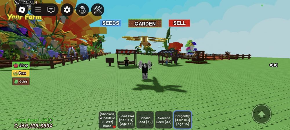 Продаю стрекозу в roblox grow a garden