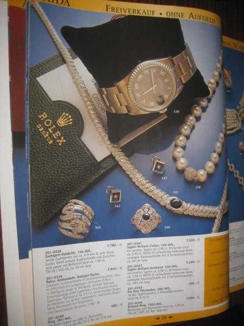 9316-Aida-Ceasuri si bijuterii Rolex, Cartier, IWC etc. Catalog Euro.